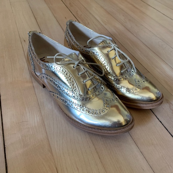 Sam Edelman Jerome Gold Metallic Oxford Size 7 - Picture 3 of 6